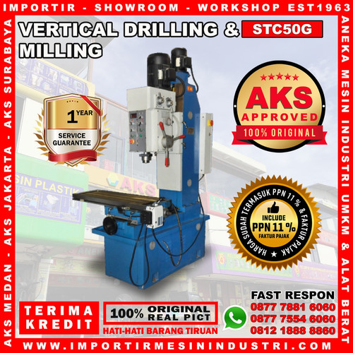 Drilling Milling Mch Vertical Mesin Bor & Penggilingan Tipe STC50G