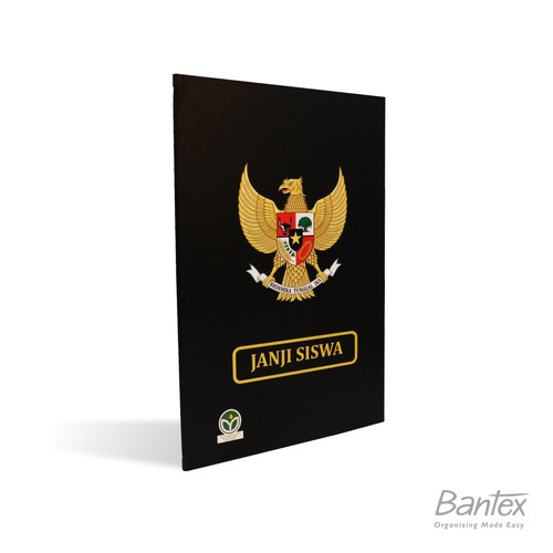 Bantex Map Upacara 'Janji Siswa' Folio 2 Pocket Black - 1056 10