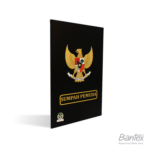 Bantex Map Upacara 'Sumpah Pemuda' Folio 2 Pocket Black - 1052 10