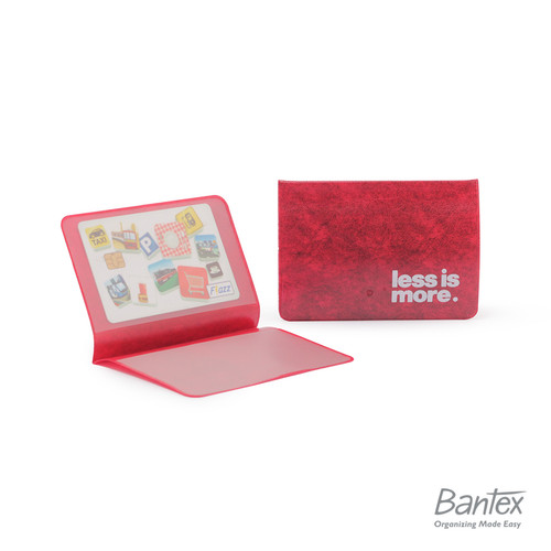 Bantex Dompet Kartu 2 Slot Card Pocket Holder 9876 03