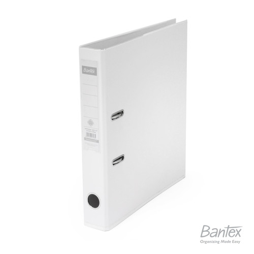 Bantex Ordner A4 5cm Silver - Grey - White 1451V PVC Lever Arch File