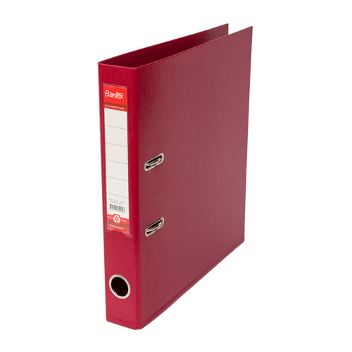 Bantex Lever Arch File Ordner Plastic A4 5cm Maroon 1451 14