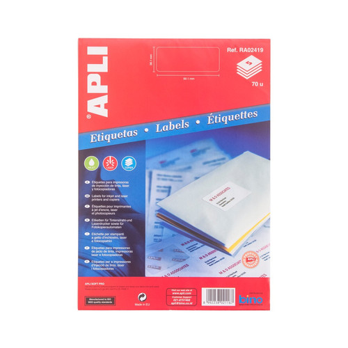 APLI Label White Paper 99,1 X 38.1MM 70 unit RA02419