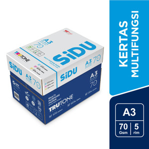 SiDU Kertas Fotocopy 70 GSM A3 - 1 Boks = 5 Rim - SDU PC 70 A3