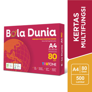 Bola Dunia Kertas Fotocopy 80 GSM A4 - BDA PC 80 A4G