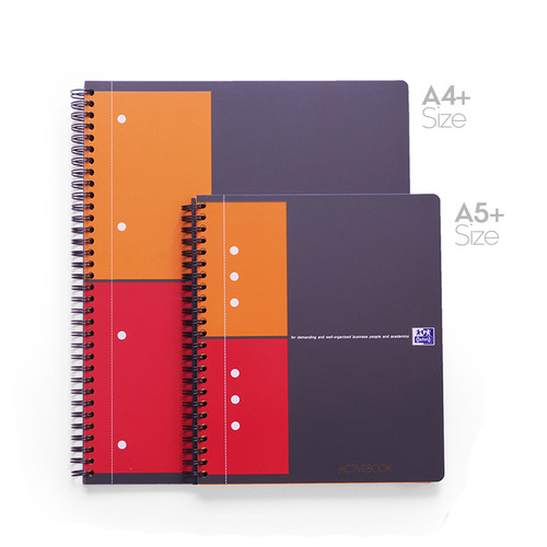 Oxford Activebook Notebook Planner Journal A4+ Squared Paper 100104329