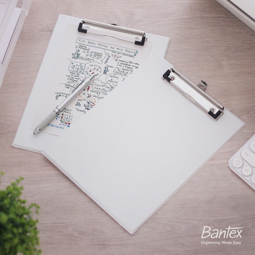 Bantex Clipboard / Papan Jalan / Papan Ujian A5 White 4206 07