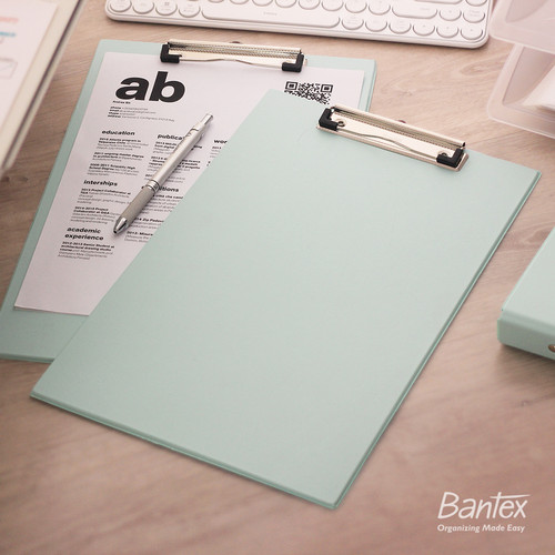 Bantex Clipboard / Papan Jalan / Papan Ujian Folio Cool Aqua 4205 76