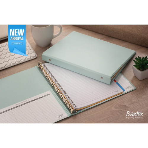 Bantex Multiring Binder 26 Ring 25mm B5 Cool Aqua1326 76