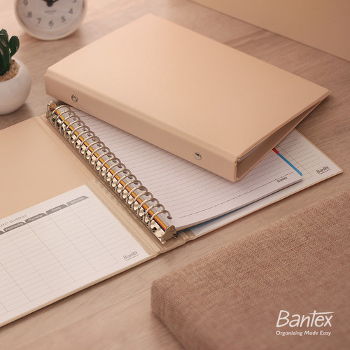 Bantex Multiring Binder 20 Ring 25mm A5 Peach 1324 45