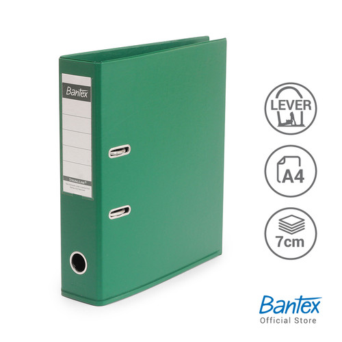 Bantex Lever Arch File Ordner Plastic A4 7cm Grass Green 1450 15