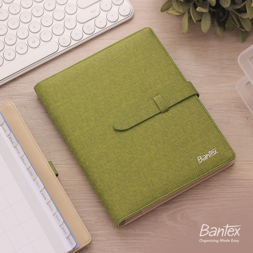 Buku Agenda Planner Cover Kulit Lime Leather Diary Bantex - 7492 65