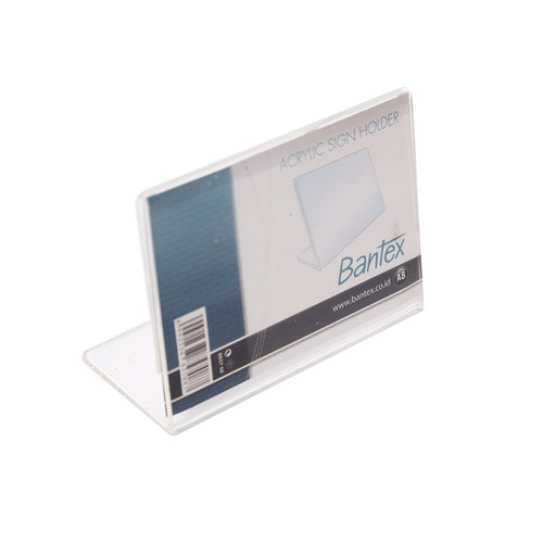 Bantex A8 Acrylic Slanted Display 8857 08 Sign Holder Papan Akrilik