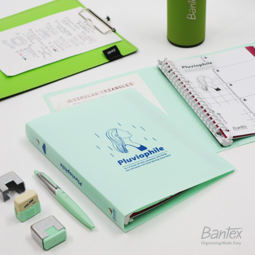 Bantex Multiring Binder Trendy A5 20 Ring 25 mm PLUVIOPHILE 3324 76