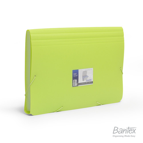 Bantex Expanding File PP Folio Lime #3601 65