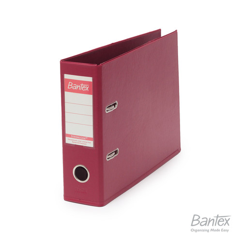 Bantex Ordner Kwitansi/A5 7cm Plastic Lever Arch File Maroon #1452 14