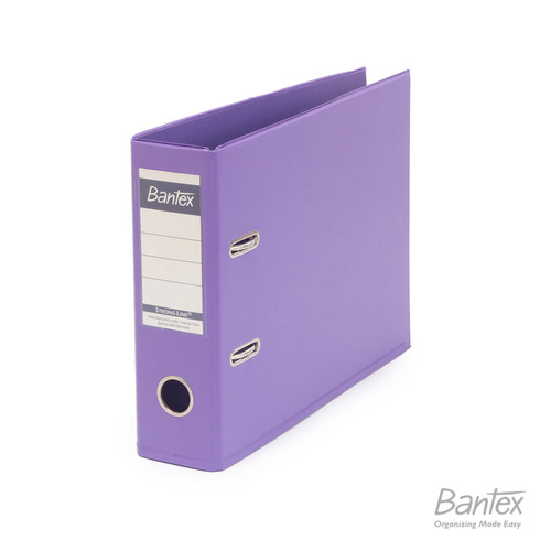 Bantex Ordner Kwitansi/A5 7cm Plastic Lever Arch File Lilac #1452 21