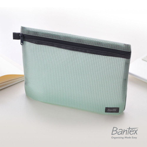 Bantex Cool Aqua Zipper Storage Pouch Handbag Pencil Case #8107 76