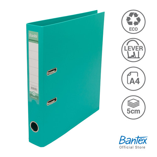 Bantex Lever Arch File Ordner Plastic A4 5cm Turquoise #1451 22