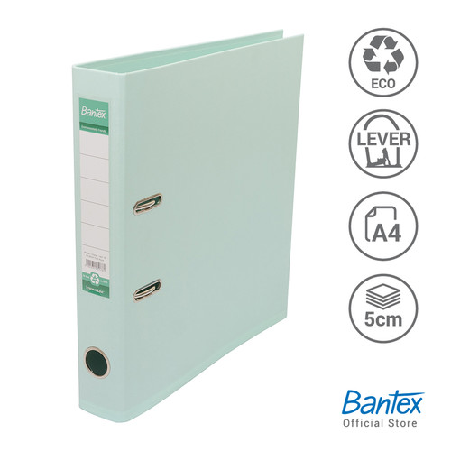 Bantex Lever Arch File Ordner Plastic A4 5cm Cool Aqua #1451 76