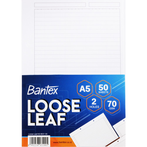 Bantex Loose Leaf Hole HVS 70gr 50 Sheet