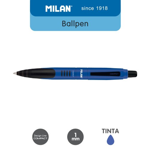 Milan Ballpen Blue Compact 1mm (1 Pcs) #176568901