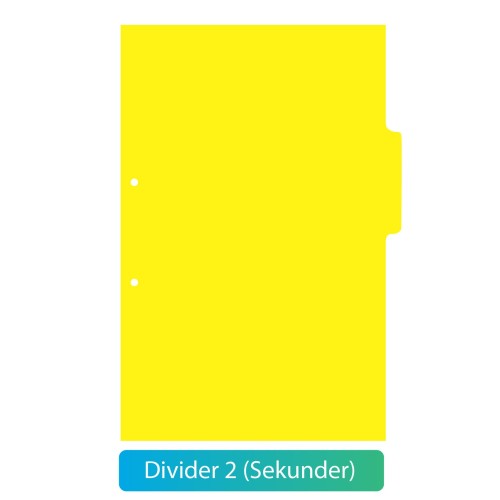 Bantex Divider 2 Guide Ujikom SMK Kuning (50 lembar) #Sekunder