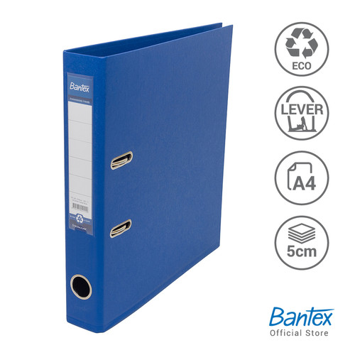 Bantex Lever Arch File Ordner Plastic A4 5cm Cobalt Blue #1451 11