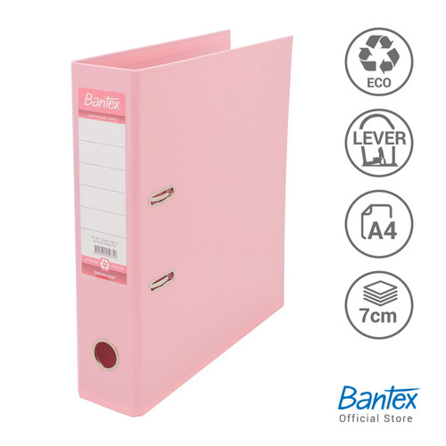 Bantex Lever Arch File Ordner Plastic A4 7cm Musky Pink #1450 74