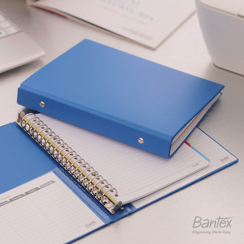 Bantex Multiring Binder 20 Ring 25mm A5 Blueberry #1324 62