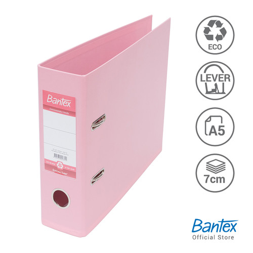 Bantex Lever Arch File Ordner Plastic A5Kwitansi 7cmMuskyPink#1453 74