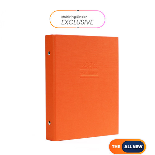 Bantex Exclusive Multiring Binder A5/20 Ring O-25mm Orange #1325 12