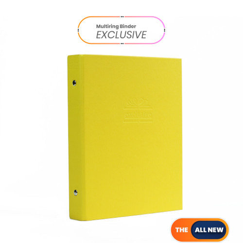 Bantex Exclusive Multiring Binder A5/20 Ring O-25mm Yellow #1325 06