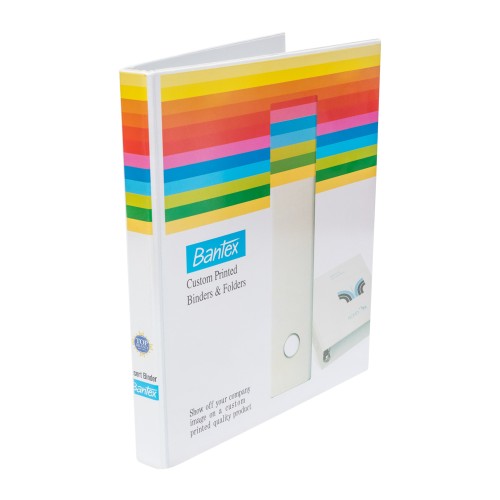 Bantex Insert Ring Binder 3 Ring O 16mm A4 White #8605 07