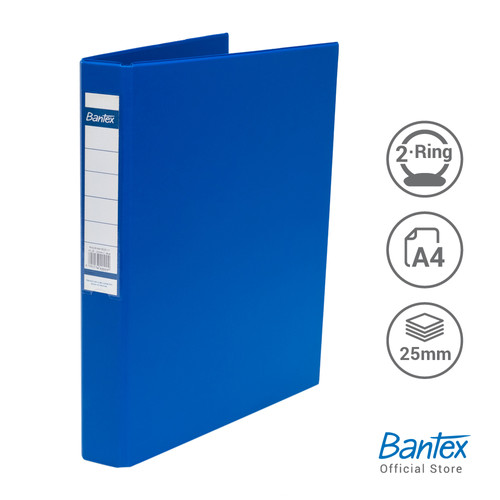 Bantex Ring Binder 2 Ring O 25mm A4 Cobalt  Blue #8225 11