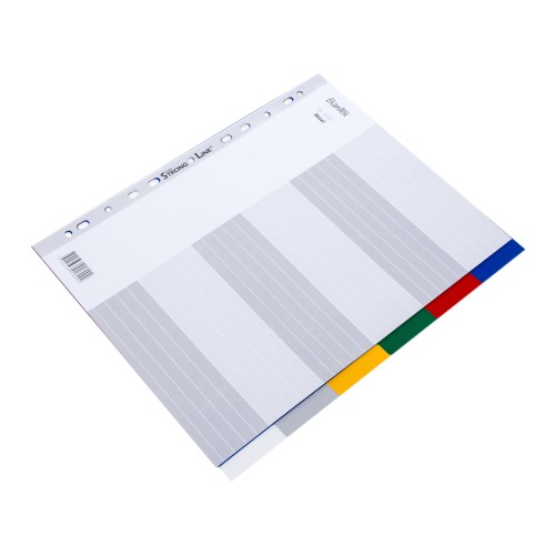 Bantex A4 Maxi 6 Pages Divider PP #6016 00