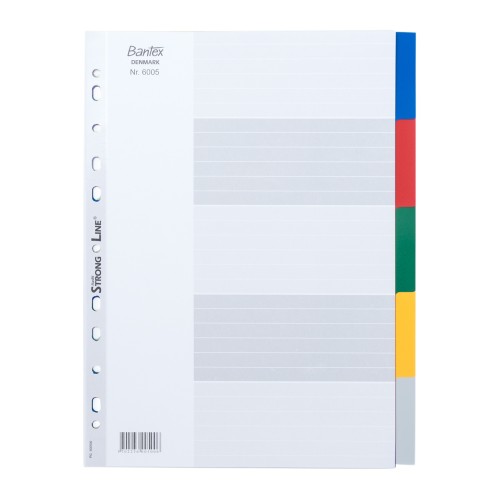 Bantex PP Colour Divider A4 (5 pages) #6005 00