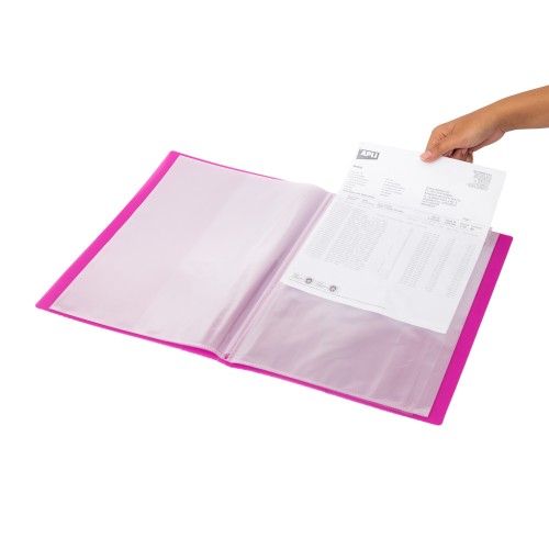 Bantex Display Book Transparent A4 (20 pockets) Lilac #3155 21