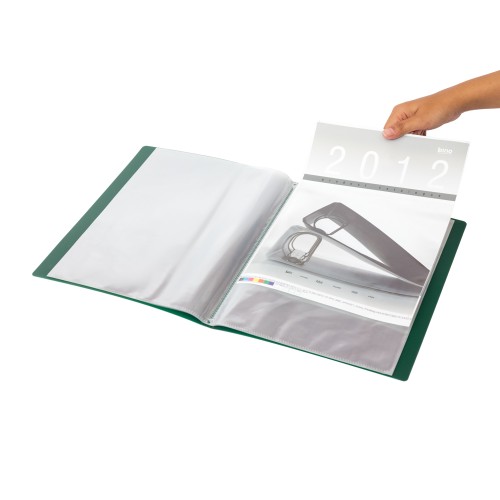 Bantex Display Book Transparent A4 (20 pockets) Green #3155 04