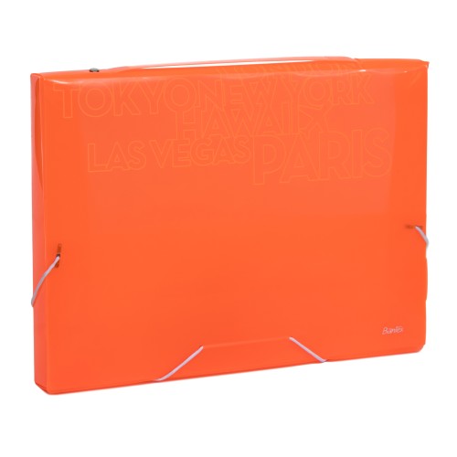 Bantex PP Jolly Bright Document Box Folio Orange #3612 12