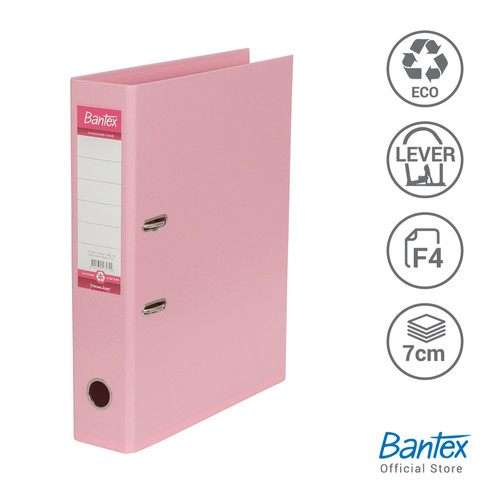 Bantex Lever Arch File Ordner Plastic 7cm Folio Musky Pink #1465 74