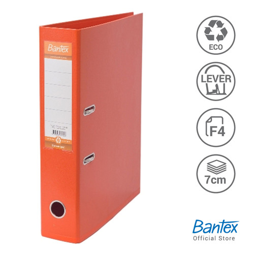 Bantex Lever Arch File Ordner Plastic Folio 7cm Orange #1465 12