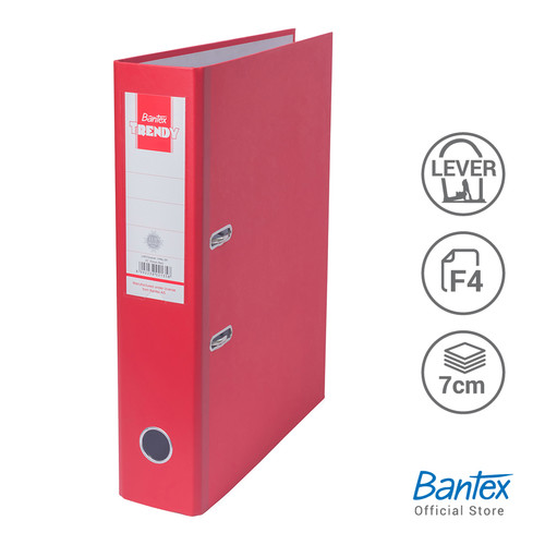 Bantex Lever Arch File Ordner Trendy Folio 7cm Red #1446 09