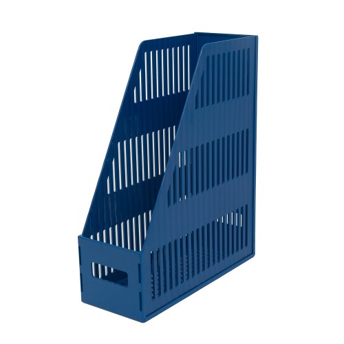 Bantex Magazine File (Box File) Knock Down 10cm Blue #9851 01