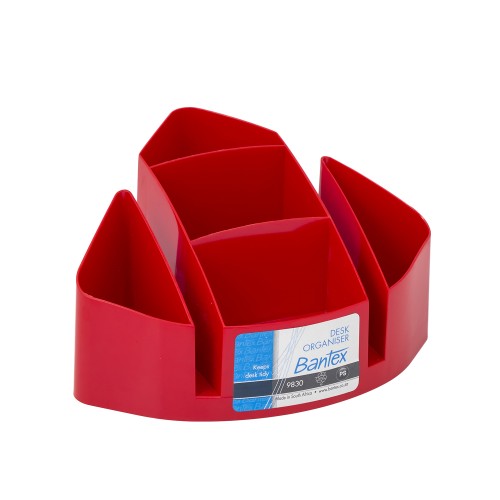 Bantex Desk Organizer Red #9830 09