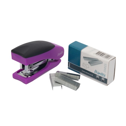 Bantex Mini Stapler (Including Staples no.10) Lilac #9330 21