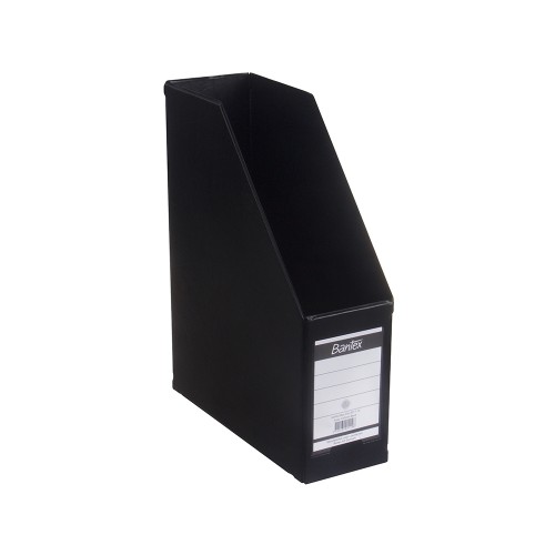 Bantex Magazine File (Box File) 10cm Folio Black #4011 10