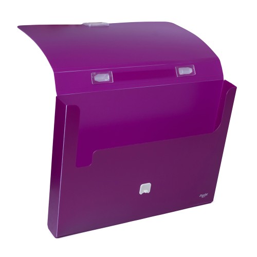 Bantex Portable Case With Handle Folio Lilac #3611 21