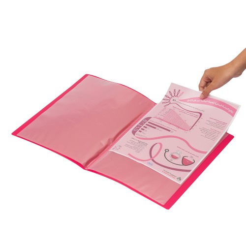 Bantex Display Book 10 Pockets A4 Red #3140 09