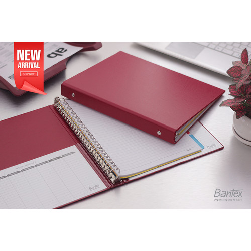 Bantex Multiring Binder 26 Ring 25mm B5 Maroon #1326 14